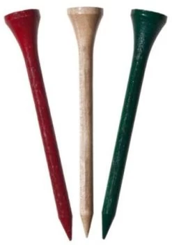 ProActive Premium Sports Hardwood Golf Tees 2.75" 250 Count -Golf World Shop 2.75 Mixed Colors 250