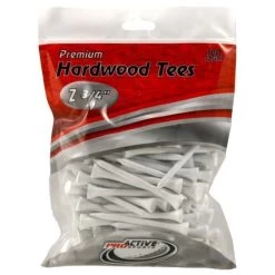 ProActive Premium Sports Hardwood Golf Tees 2.75" -Golf World Shop 2.75 White 100