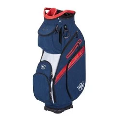Wilson Staff EXO II Golf Cart Bags -Golf World Shop 5537dd395b99fd6943e8a6ebf6b013c965e6801d WGB6650NA 0 WS EXO II CART NA RD WH