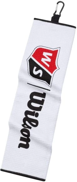 Wilson Staff Tri-Fold Waffle Golf Towel - White - 16" X 21" -Golf World Shop 61cYjCGJd2L. AC SL1500