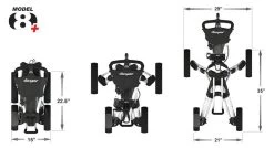 Clicgear Golf 4-Wheel Push Cart Model 8.0+ -Golf World Shop 8.0 Details