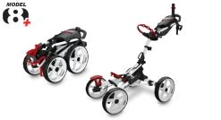 Clicgear Golf 4-Wheel Push Cart Model 8.0+ -Golf World Shop 8.0 Side by Side