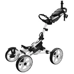 Clicgear Golf 4-Wheel Push Cart Model 8.0+ -Golf World Shop 8.0 White Unfolded