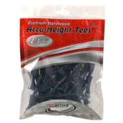 ProActive Sports Premium Hardwood Accu-Height Golf Tees -Golf World Shop Accu Height Tees 2.75 a
