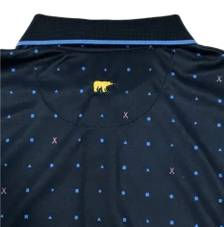 Callaway Jack Nicklaus Black Label By Perry Ellis All Over Mini Geo Polo Shirts -Golf World Shop AllOverMiniGeo ClassicNavy2