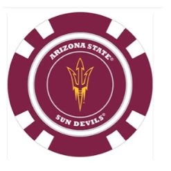 Team Golf NCAA Magnetic Poker Chip Ball Markers -Golf World Shop ArizonaState1
