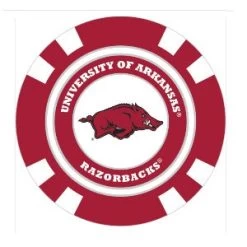 Team Golf NCAA Magnetic Poker Chip Ball Markers -Golf World Shop Arkansas1