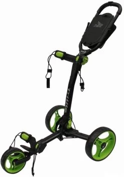 Axglo Golf TriLite 3 Wheel Push Cart -Golf World Shop AxgloTriLiteBlackGreen