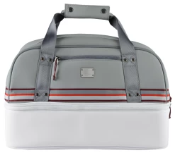 Sun Mountain Mid-Stripe Boston Bag -Golf World Shop BOSTONBAGWHITECADETBRICK