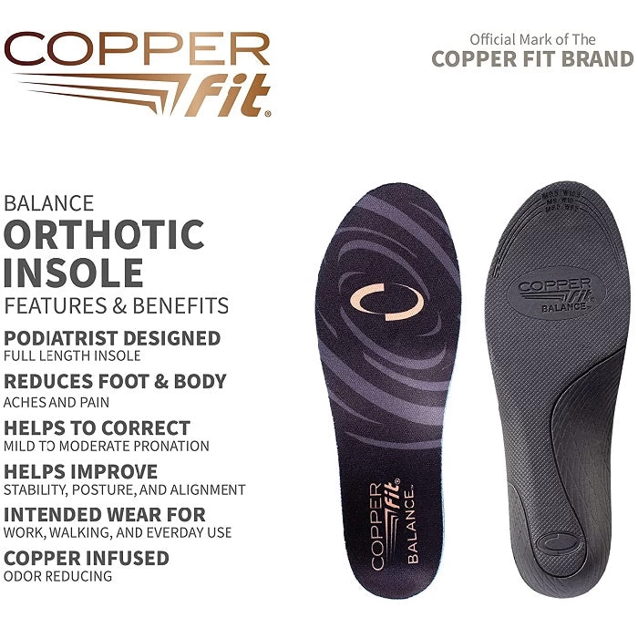 Copper Fit Balance Orthotic Insoles 1 Copper Fit Balance Orthotic Insoles