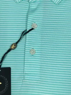 Callaway Jack Nicklaus Black Label By Perry Ellis Feeder Stripe Polo Shirts -Golf World Shop BlackLabelPolo FeederStripe ArubaBlue1 scaled