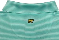 Callaway Jack Nicklaus Black Label By Perry Ellis Feeder Stripe Polo Shirts -Golf World Shop BlackLabelPolo FeederStripe ArubaBlue3