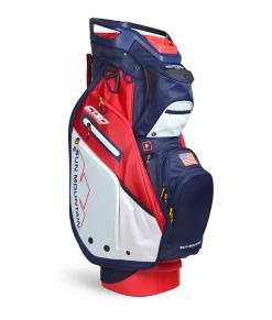 Sun Mountain Golf 2021 C-130 Supercharged Cart Bag -Golf World Shop C130SuperchargedNavy White RedAltShot