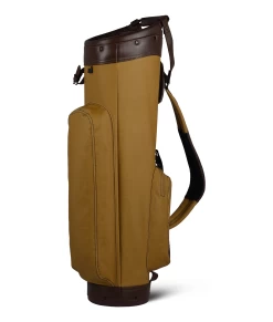 Sun Mountain Golf Canvas & Leather Cart Bag -Golf World Shop CanvasLeatherCartClay BrownAltShot