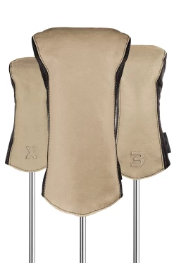 Sun Mountain Golf Canvas & Leather Head Covers -Golf World Shop CanvasLeatherHeadcoverNatural Brown