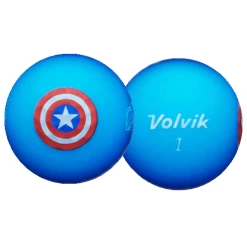 Volvik Marvel Avengers 5 Golf Balls Character Pack -Golf World Shop CaptainAmericaBallBlur