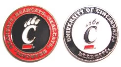 NCAA Double Sided Collegiate Golf Ball Marker Coins -Golf World Shop Cincinatti