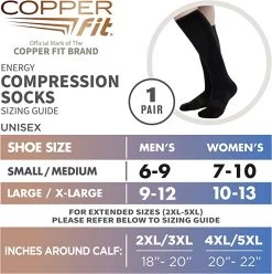 Copper Fit Energy Compression Socks -Golf World Shop CopperFit CompressionSocksSM2