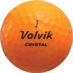 Volvik Crystal Focus Colored Golf Balls -Golf World Shop CrystalFocus2022 OrangeBall