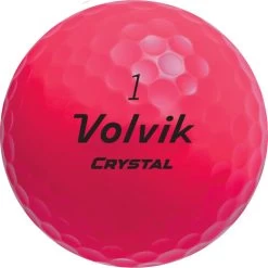 Volvik Crystal Focus Colored Golf Balls -Golf World Shop CrystalFocus2022 PinkBall