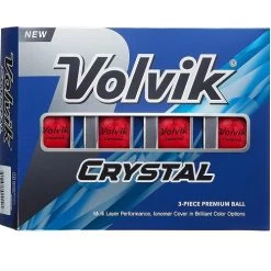 Volvik Crystal Focus Colored Golf Balls -Golf World Shop CrystalFocus2022 RubyRed