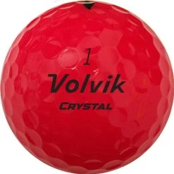 Volvik Crystal 2022 Focus Colored Golf Balls By The Sleeve -Golf World Shop CrystalFocus2022 RubyRedBall