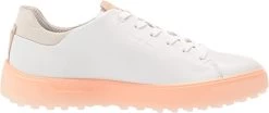 ECCO Ladies Golf Tray Golf Shoes -Golf World Shop EccoLadiesTray WhitePeach5
