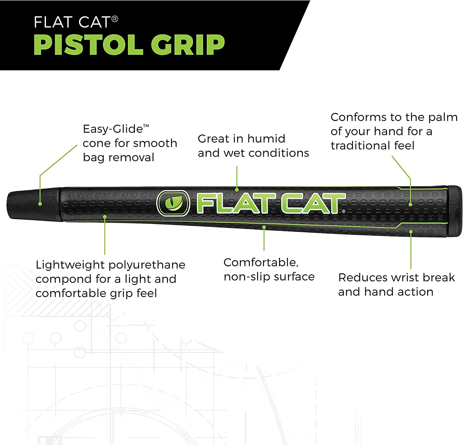 Flat Cat Pistol Putter Grip 3 Flat Cat Pistol Putter Grip - Image 3