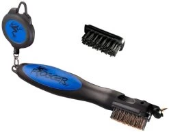 Frogger Golf BrushPro Retractable Golf Club Brush With Groove Cleaner -Golf World Shop Frogger Original Club Brush Blue