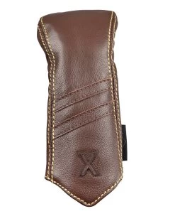 Sun Mountain Golf Leather Head Covers -Golf World Shop G823731Brown KhakiStripeX