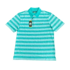 Greg Norman Play Dry Golf Polo -Golf World Shop GNPoloAqua0