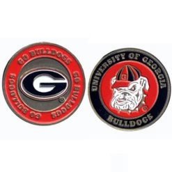 NCAA Double Sided Collegiate Golf Ball Marker Coins -Golf World Shop Georgia