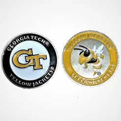 NCAA Double Sided Collegiate Golf Ball Marker Coins -Golf World Shop GeorgiaTech