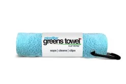 Clip Wipes Microfiber Golf Greens Towel -Golf World Shop Greens Towels Caibbean Blue