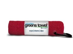 Clip Wipes Microfiber Golf Greens Towel -Golf World Shop Greens Towels Cardinal Red