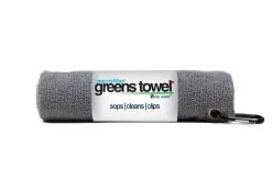 Clip Wipes Microfiber Golf Greens Towel -Golf World Shop Greens Towels Sterling Silver