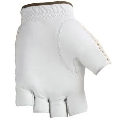HJ Golf Half Finger Cotton Knit & Leather Gloves -Golf World Shop HJ Golf Half Finger Glove 2