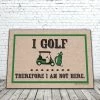 High Cotton Gifts I Golf Welcome Mat