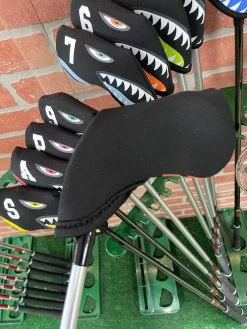 Shark Bite Neoprene Iron Head Covers Set -Golf World Shop IMG 2813
