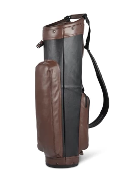 Sun Mountain Golf Leather Cart Bag 18 Sun Mountain Golf Leather Cart Bag -Golf World Shop LeatherCartBlack BrownAltShot1