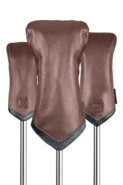 Sun Mountain Golf Leather Head Covers -Golf World Shop LeatherHeadcoversBrown Black