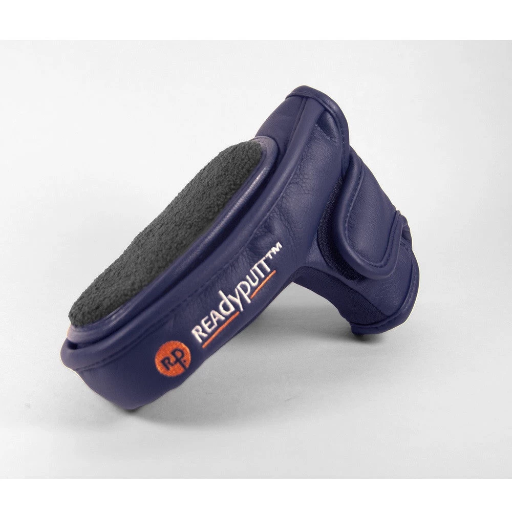 ReadyPutt Blade Mid-Mallet Putter Head Cover With Ball Cleaner - Navy Blue 1 ReadyPutt Blade Mid-Mallet Putter Head Cover With Ball Cleaner - Navy Blue