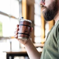 Orca 12oz Oak Wood Grain Barrel -Golf World Shop OakWoodGrainBarrel 3