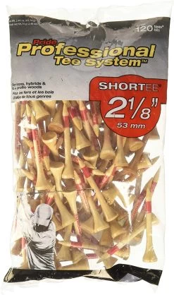 Pride Professional Tee System ProLength Golf Tees 23 Pride Professional Tee System ProLength Golf Tees -Golf World Shop PTS ProLength Natural Red 2.125 125