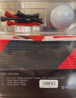 WinCraft NFL Waffle Golf Gift Set -Golf World Shop PackagingHERO1