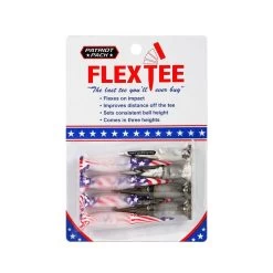 FlexTee Flexible Golf Tees - 8 Pack - Multi Heights -Golf World Shop PatriotFlexTee8pack