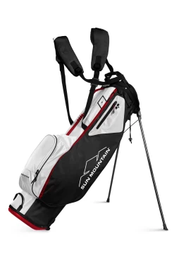 Sun Mountain Golf 2022 UltraLight 2.5+ 4-Way Stand Carry Bag -Golf World Shop SM25Black White Red