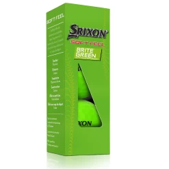 Srixon Soft Feel Brite Matte Color Golf Balls -Golf World Shop SOFTFEELBriteGreen13 Sleeve FLIP reflection