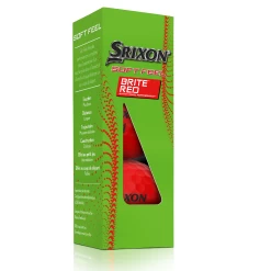 Srixon Soft Feel Brite Matte Color Golf Balls -Golf World Shop SOFTFEELBriteRed13 Sleeve FLIP reflection