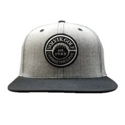 Volvik Golf VSB Snapback Hat / Cap -Golf World Shop Snapback VSB 18 Grey Black 3
